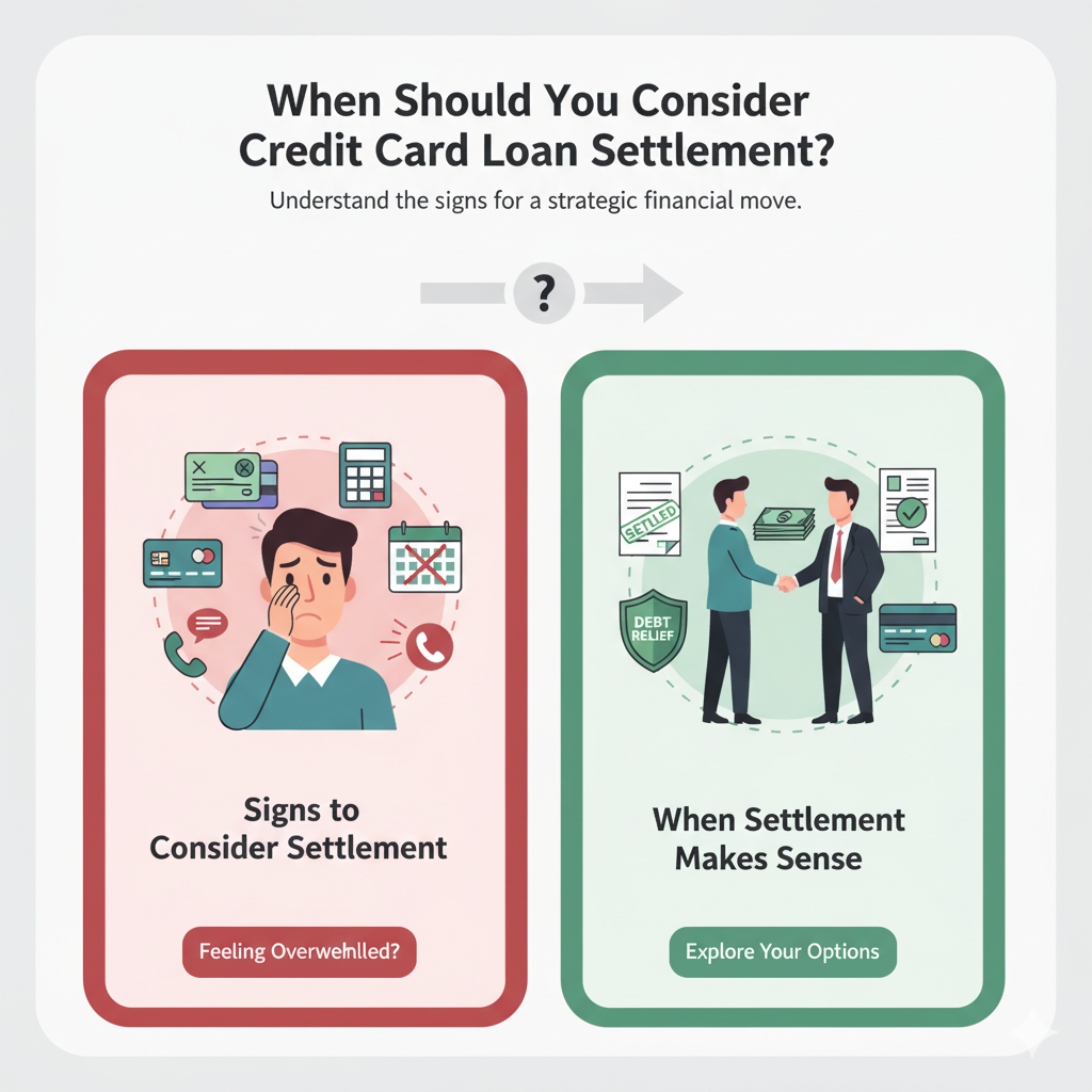 When Should You Consider Credit Card Loan Settlement?