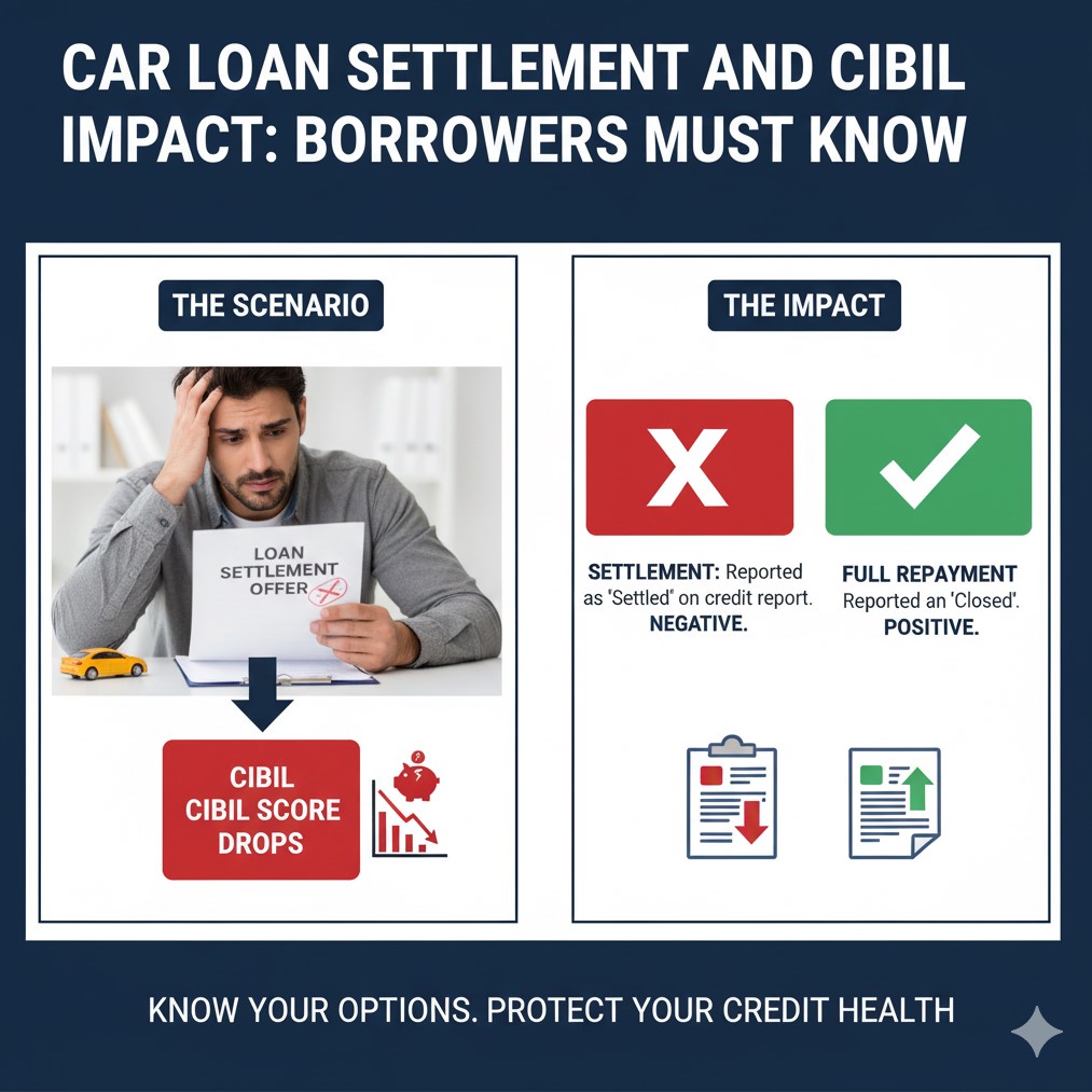 Car Loan Settlement and CIBIL Impact: Borrowers Must Know