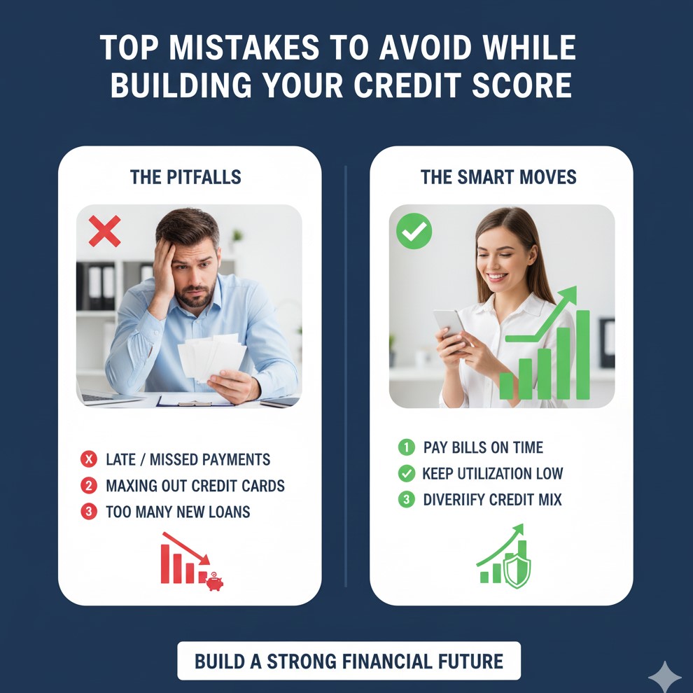 Top Mistakes to Avoid While Building Your Credit Score