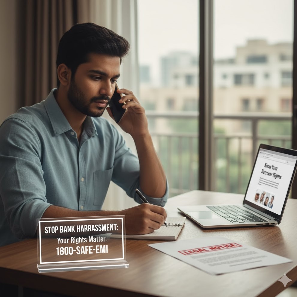 What is the best way to deal with bank harassment calls in India?