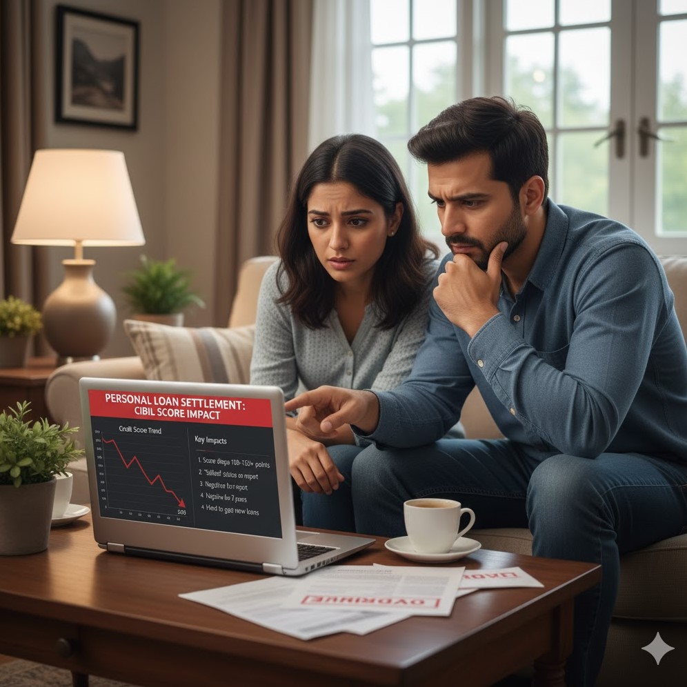 How much does a personal loan settlement affect my CIBIL score?