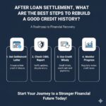 After loan settlement, what are the best steps to rebuild a good credit history?