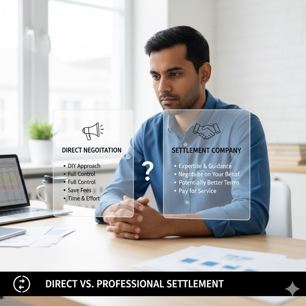 Can I negotiate a loan settlement directly, or should I take help from a settlement company?
